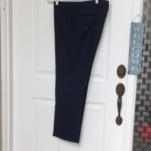 MENS TRUSSINI NAVY PANTS WOOL 40/31 3/4” EUC MADE IN ITALY